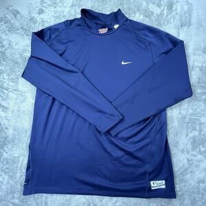 Vintage Minnesota Twins Shirt Mens XXL Mock Neck Long Sleeve Nike MLB Baseball
